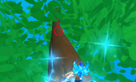 Upper branches of the biggest tree where a Black Hole Egg can spawn