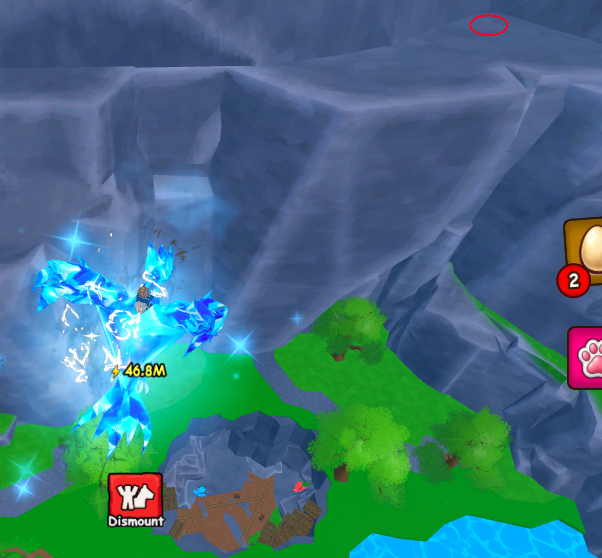 Third Black Hole Egg spawn spot near the waterfall cave exit