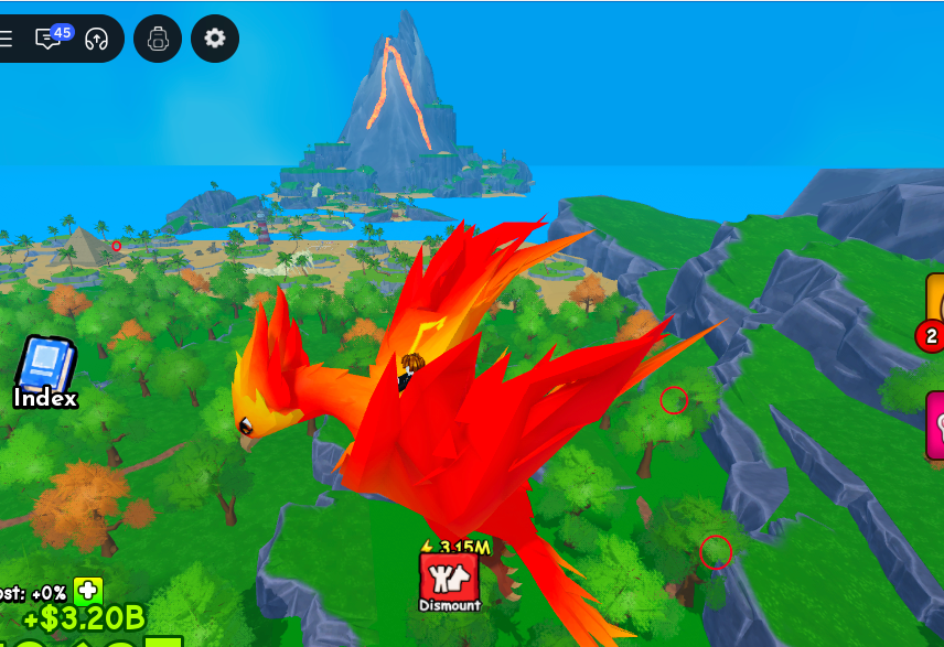 Black Hole Egg search locations on the mountain side facing the volcano