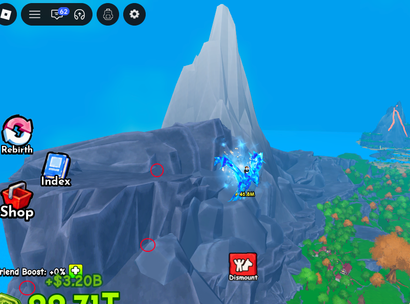 Black Hole Egg spawn location on the back of the highest mountain