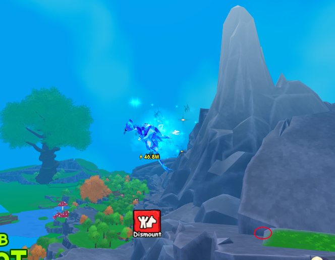 Black Hole Egg spawn location on the front of the highest mountain